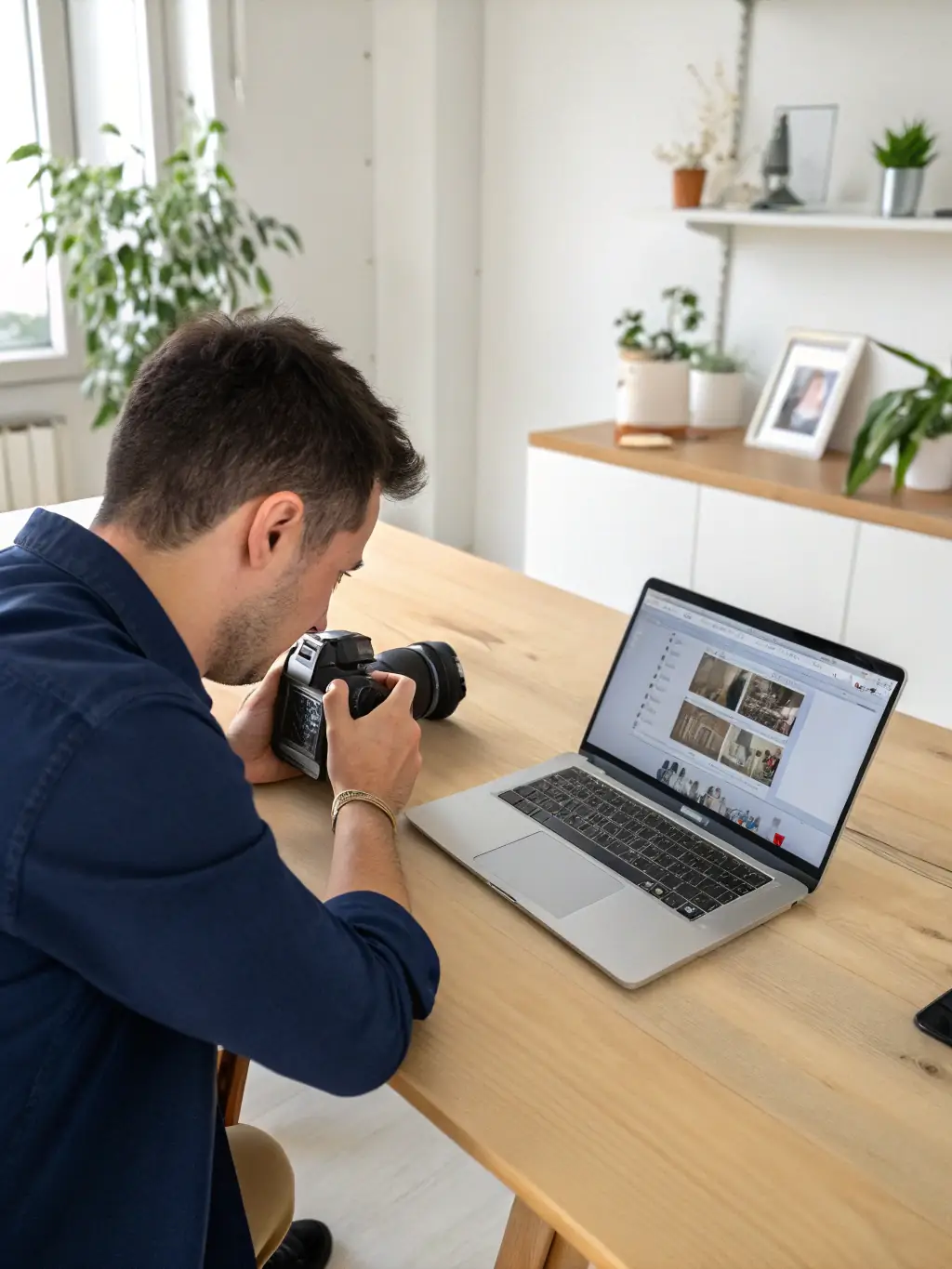 A professional South African entrepreneur using Trello on a laptop in a modern co-working space, managing tasks and projects efficiently.